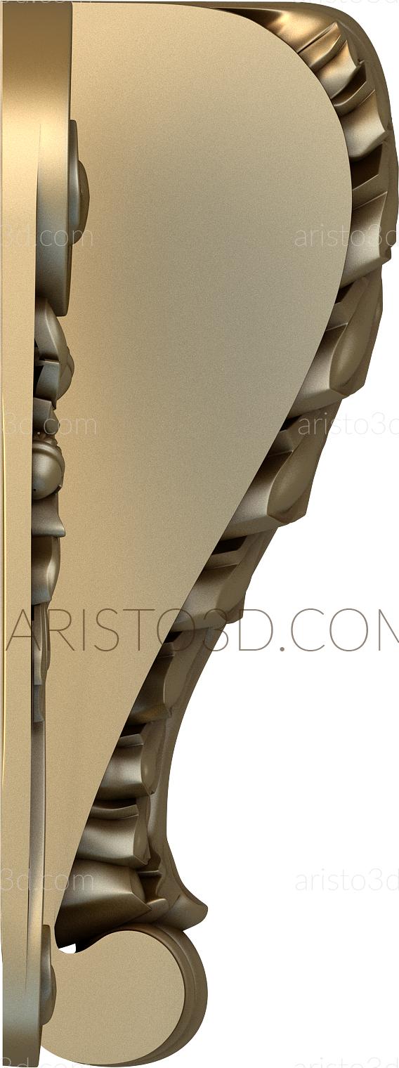 Corbels (KR_0676) 3D model for CNC machine