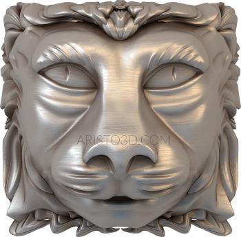 Mask (MS_0009) 3D model for CNC machine