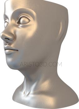 Mask (MS_0069) 3D model for CNC machine