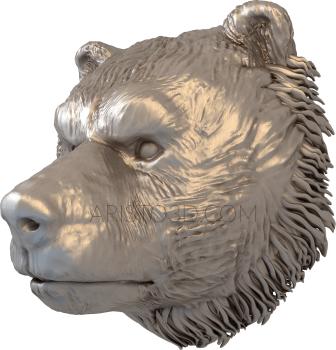 Mask (MS_0078) 3D model for CNC machine