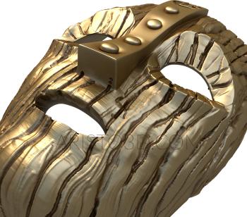 Mask (MS_0099) 3D model for CNC machine