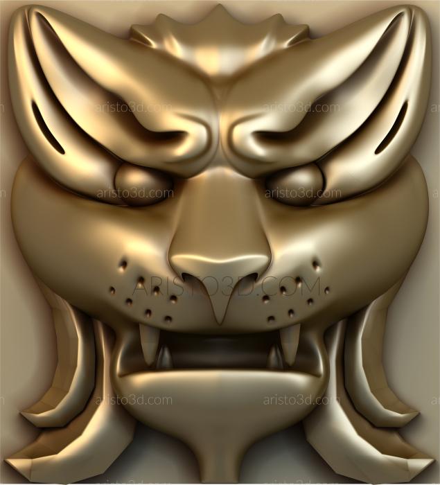 Mask (MS_0101) 3D model for CNC machine