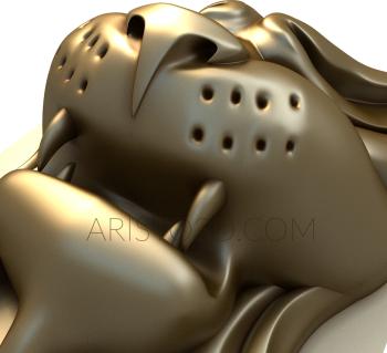 Mask (MS_0101) 3D model for CNC machine