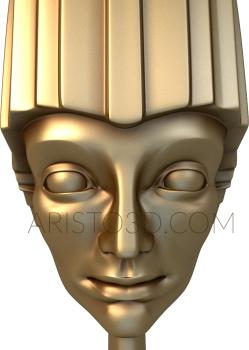 Mask (MS_0109) 3D model for CNC machine