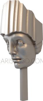 Mask (MS_0109) 3D model for CNC machine