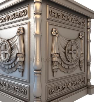 Church furniture (MBC_0015) 3D model for CNC machine