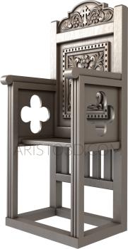 Church furniture (MBC_0046) 3D model for CNC machine