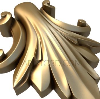 Symmetrycal onlays (NKS_0104) 3D model for CNC machine