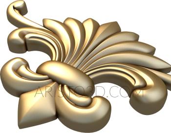 Symmetrycal onlays (NKS_0408) 3D model for CNC machine