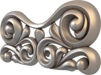 Symmetrycal onlays (NKS_0500) 3D model for CNC machine