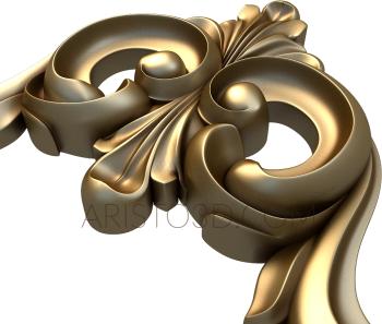 Free examples of 3d stl models (Decorative overlay. Download free 3d model for cnc - USNKS_0840) 3D