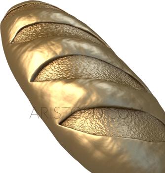 Free examples of 3d stl models (Loaf of bread. Download free 3d model for cnc - USNS_0051) 3D