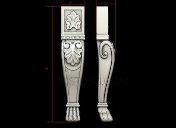 Legs (NJ_0733) 3D model for CNC machine