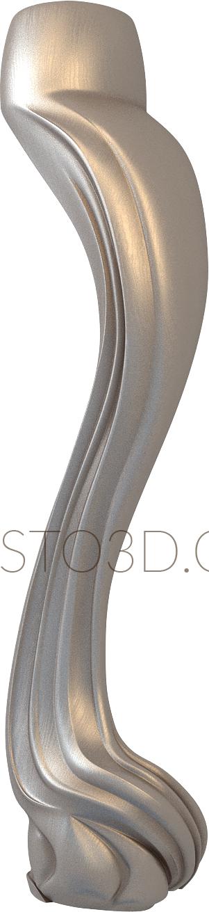 Legs (NJ_0805) 3D model for CNC machine