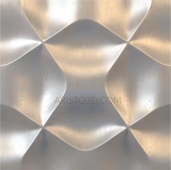 Geometrical panel (PGM_0003) 3D model for CNC machine