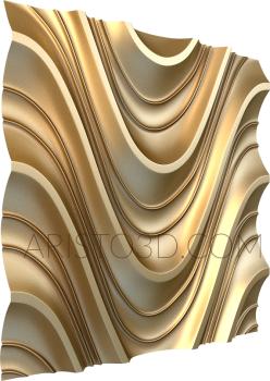 Geometrical panel (PGM_0004) 3D model for CNC machine