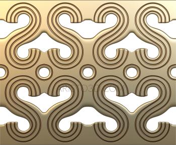 Geometrical panel (PGM_0017) 3D model for CNC machine