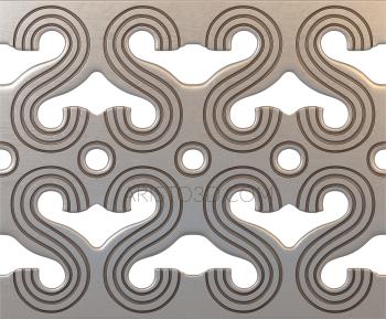 Geometrical panel (PGM_0017) 3D model for CNC machine