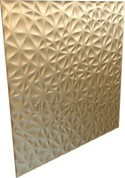 Geometrical panel (PGM_0019) 3D model for CNC machine