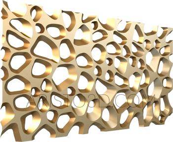 Geometrical panel (PGM_0021-1) 3D model for CNC machine