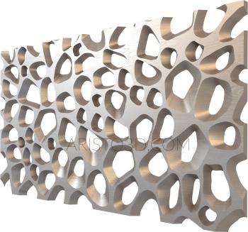 Geometrical panel (PGM_0021-1) 3D model for CNC machine