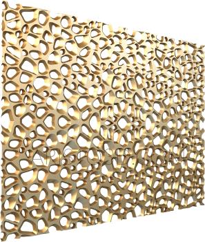 Geometrical panel (PGM_0021-2) 3D model for CNC machine