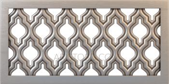 Geometrical panel (PGM_0027-2) 3D model for CNC machine