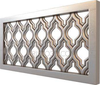 Geometrical panel (PGM_0027-2) 3D model for CNC machine