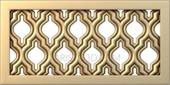 Geometrical panel (PGM_0027-4) 3D model for CNC machine