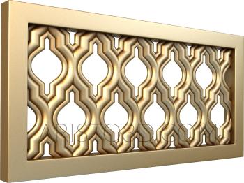 Geometrical panel (PGM_0027-4) 3D model for CNC machine