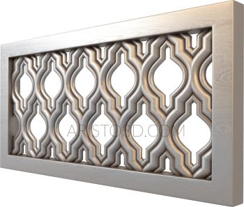 Geometrical panel (PGM_0027-4) 3D model for CNC machine