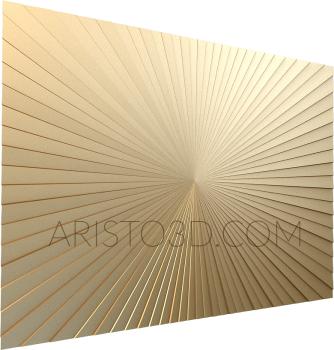 Geometrical panel (PGM_0032) 3D model for CNC machine