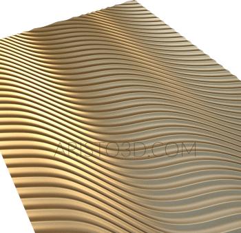 Geometrical panel (PGM_0037) 3D model for CNC machine