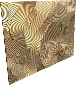 Geometrical panel (PGM_0044) 3D model for CNC machine