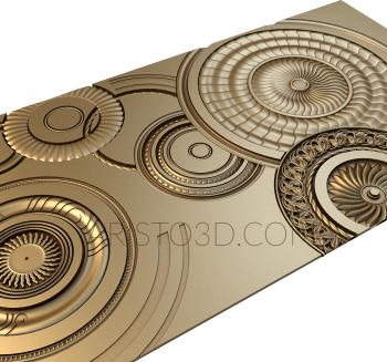 Geometrical panel (PGM_0047) 3D model for CNC machine