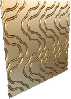 Geometrical panel (PGM_0072) 3D model for CNC machine