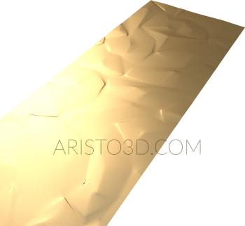 Geometrical panel (PGM_0086) 3D model for CNC machine