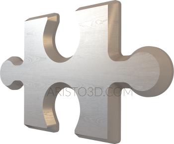 Geometrical panel (PGM_0093-9) 3D model for CNC machine