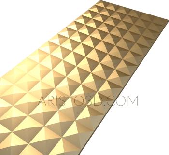 Geometrical panel (PGM_0098) 3D model for CNC machine