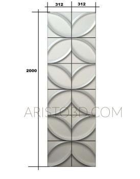 Geometrical panel (PGM_0109) 3D model for CNC machine