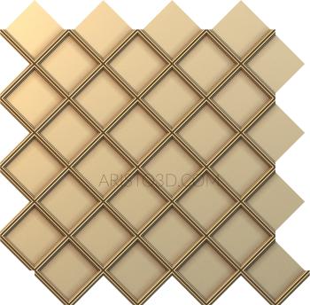 Geometrical panel (PGM_0114-9) 3D model for CNC machine