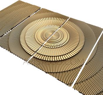 Geometrical panel (PGM_0114) 3D model for CNC machine