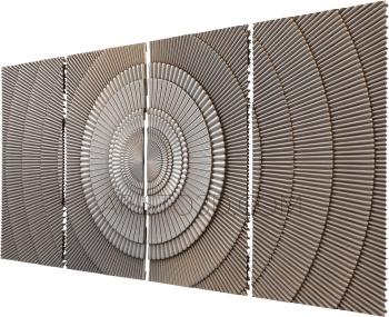 Geometrical panel (PGM_0114) 3D model for CNC machine