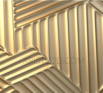 Geometrical panel (PGM_0118) 3D model for CNC machine