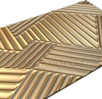 Geometrical panel (PGM_0118) 3D model for CNC machine