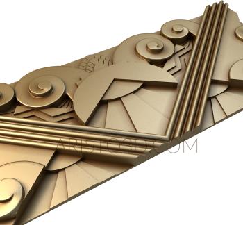 Geometrical panel (PGM_0121) 3D model for CNC machine