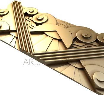 Geometrical panel (PGM_0121) 3D model for CNC machine