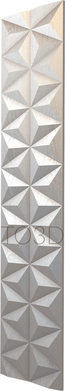 Geometrical panel (PGM_0124) 3D model for CNC machine