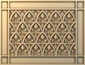 Geometrical panel (PGM_0140) 3D model for CNC machine