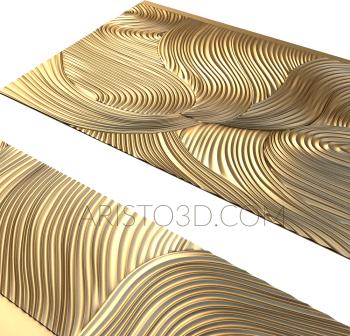 Geometrical panel (PGM_0141) 3D model for CNC machine